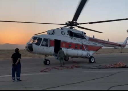 بالگرد هلال احمر در اشترانکوه لرستان، پیش از پرواز دچار سانحه شد