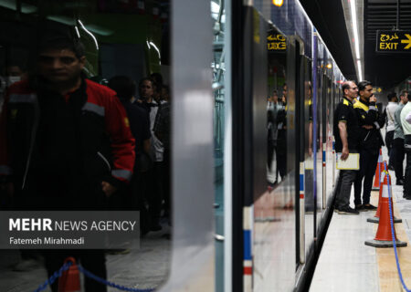 اختلال در فعالیت خط 4 مترو تهران