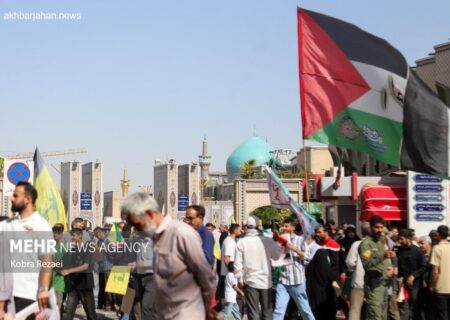 حمایت قاطع از مقاومت؛ انعکاس یکپارچه در جوار حرم امام رضا (ع)