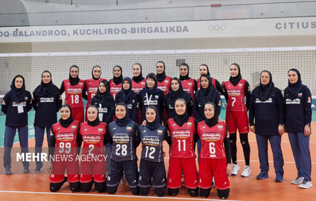 برد شیرین دختران والیبال ایران مقابل ازبکستان