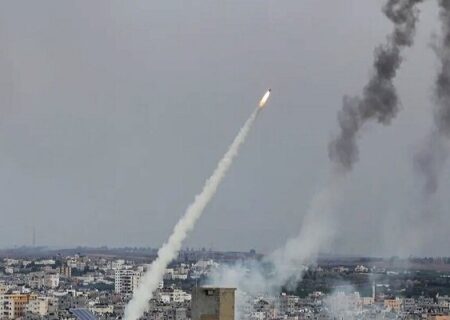 حمله موشکی از غزه به مناطق اشغالی