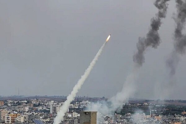 حمله موشکی از غزه به مناطق اشغالی