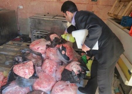 کشف ۱۶۰۰ کیلوگرم فرآورده دامی فاسد در اراک