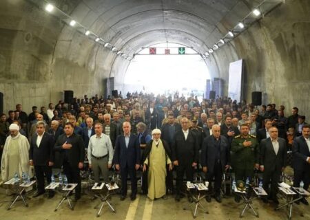 افتتاح بزرگترین تونل جاده‌ای در کرمانشاه