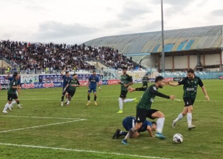 توقف ملوان و خیبر در نیمه نخست؛ تساوی در پایان 45 دقیقه اول