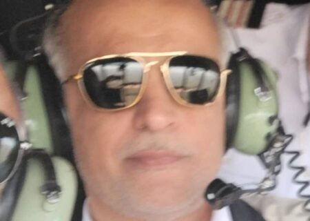 عکسی از «سید حسن میرقاضی»، نیروی پرواز بالگرد سانحه دیده هلال احمر