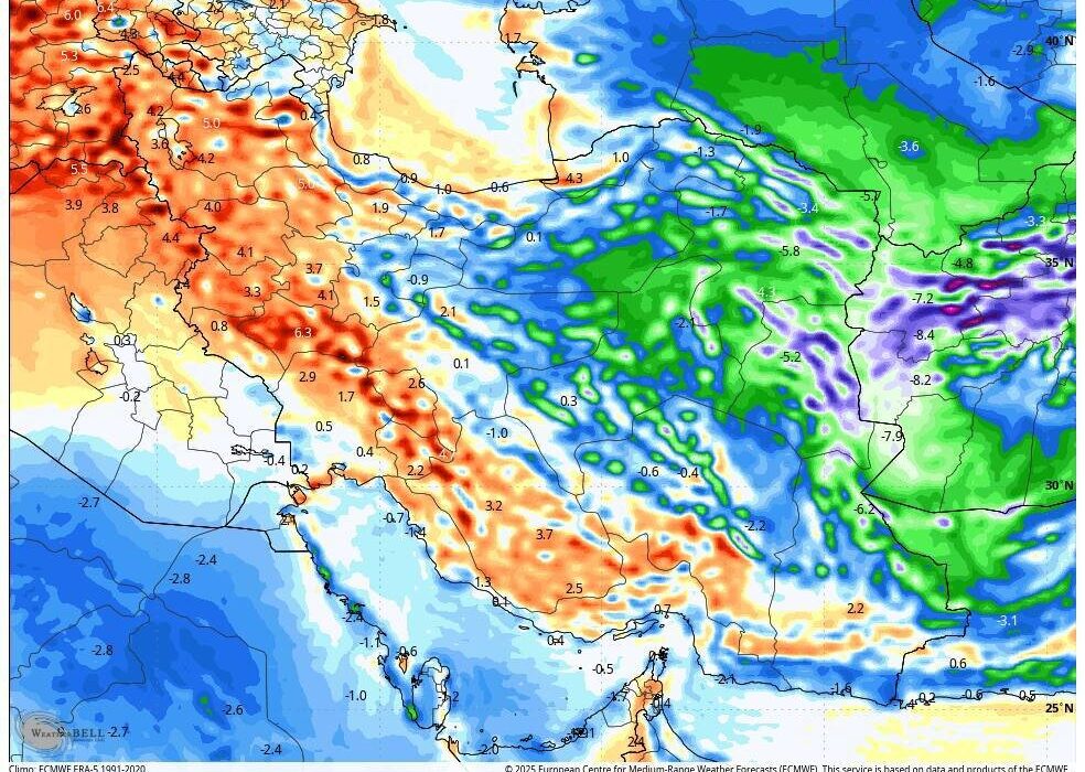 هواشناسی هشدار داد: کاهش محسوس دما و خطر سرمازدگی باغات در ۴ استان