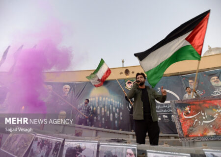 تجمع پرشور حامیان مقاومت در همدان برای پشتیبانی از کاروان صمود – ۲