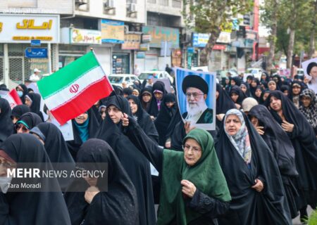 برگزاری باشکوه راهپیمایی «بشارت نصر» در شهر رشت