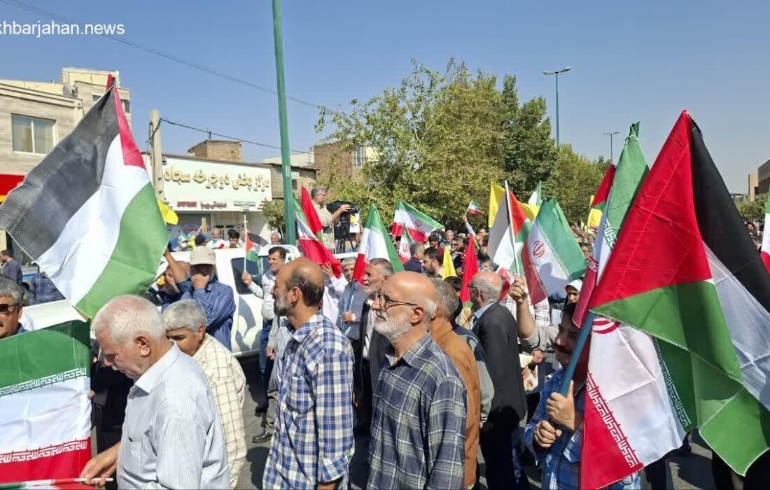 محلات یکپارچه در حمایت از مردم مظلوم و مقتدر غزه به خیابان آمد