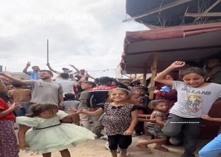 لبخند کودکان غزه در پی برقراری آتش‌بس