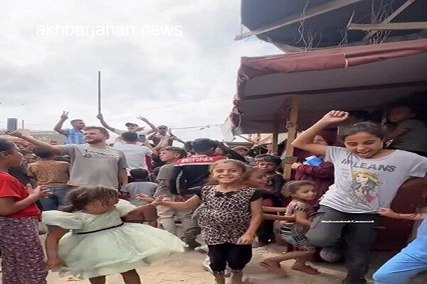 لبخند کودکان غزه در پی برقراری آتشبس