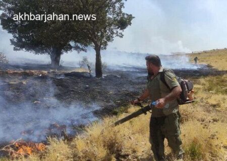 آتش‌سوزی گسترده در گیلانغرب، نابودی ۵۰ هکتار از مراتع