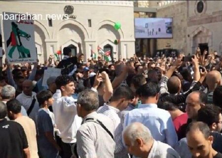 خروش اردنی‌ها در حمایت از مقاومت فلسطین