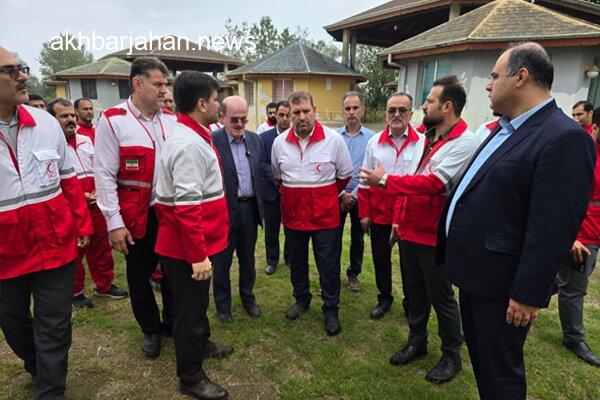 بازدید دبیرکل هلال احمر از اردوگاه چاف لنگرود