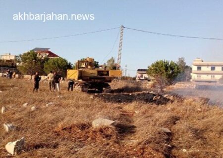 تداوم تجاوزات اسرائیل در جنوب لبنان: حمله پهپادی به یک دستگاه بولدوزر