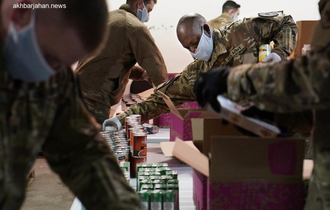 جنگ ۱۲ روزه؛ صف غذای رایگان برای نظامیان آمریکایی