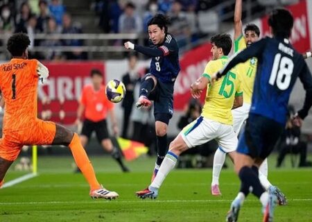 ژاپن، برزیل را در سرزمین آفتاب متوقف کرد؛ بازگشت دیدنی سامورایی‌ها