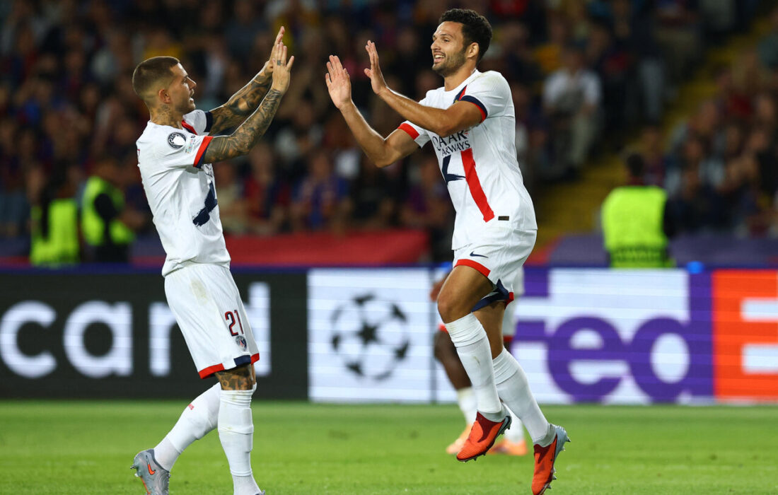 کامبک رویایی پاریسیها در شبِ ناکامی بارسلونا؛ گونچالو راموس ستاره شد