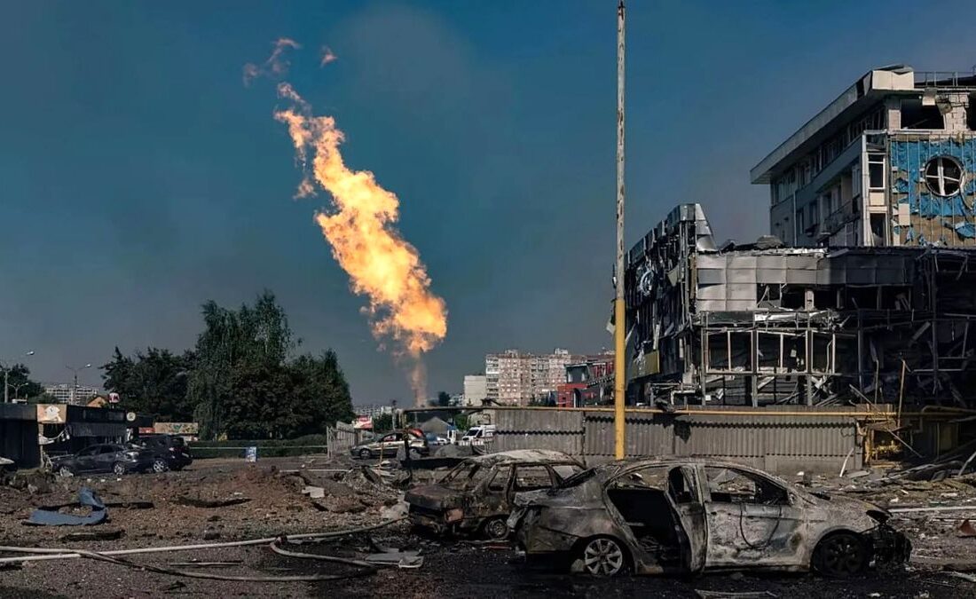 حمله شبانه و گسترده روسیه به زیرساخت گازی اوکراین