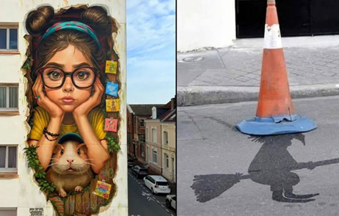 7 اثر هنری خیابانی تماشایی که عابران را شگفت‌زده می‌کنند