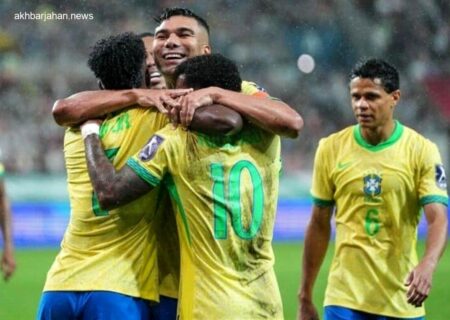 شکست سنگین کره‌ جنوبی از برزیل در سئول