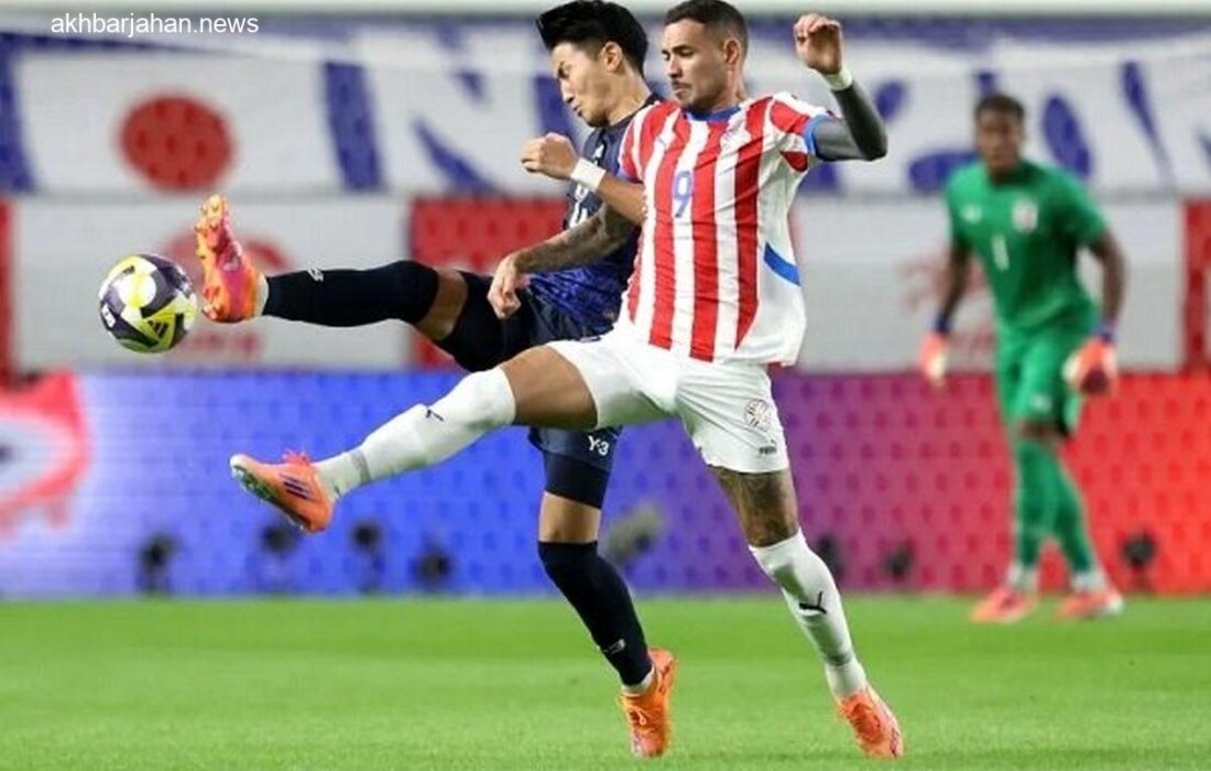 توقف ژاپن مقابل پاراگوئه در بازی دوستانه جذاب