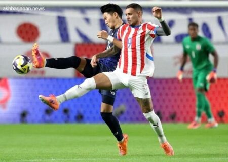 توقف ژاپن مقابل پاراگوئه در بازی دوستانه جذاب