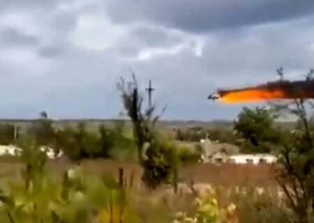 انهدام هلی‌کوپتر روسی توسط پهپاد اوکراینی