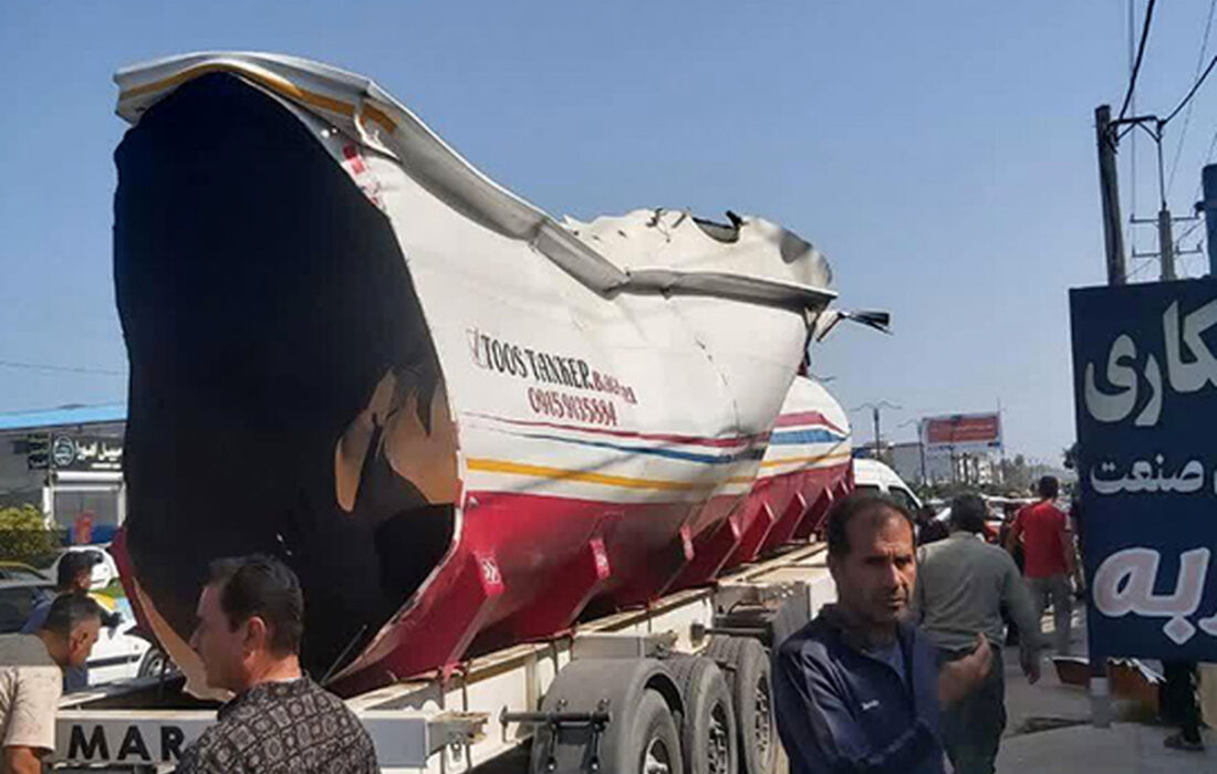 آتشسوزی مهیب ناشی از انفجار تانکر سوخت در حین جوشکاری