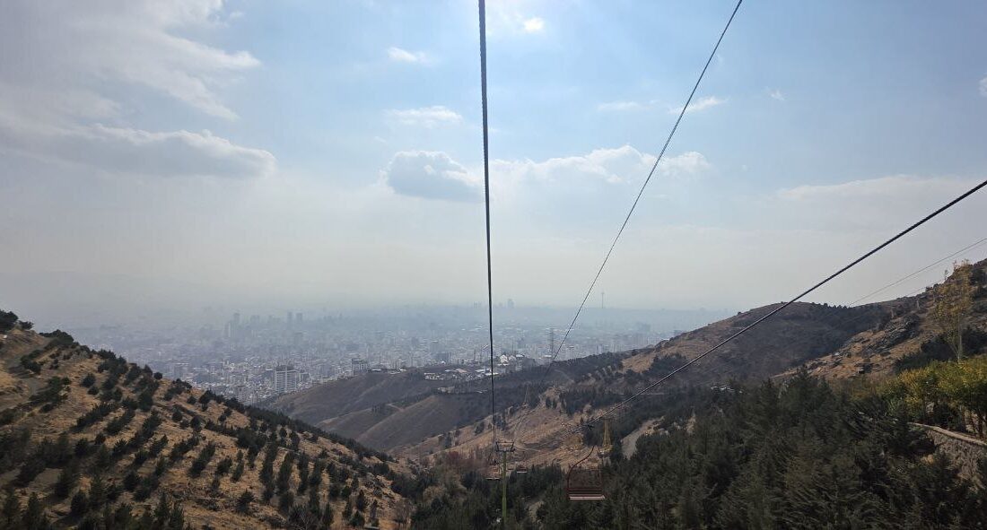 تصویری از آلودگی شدید هوای تهران