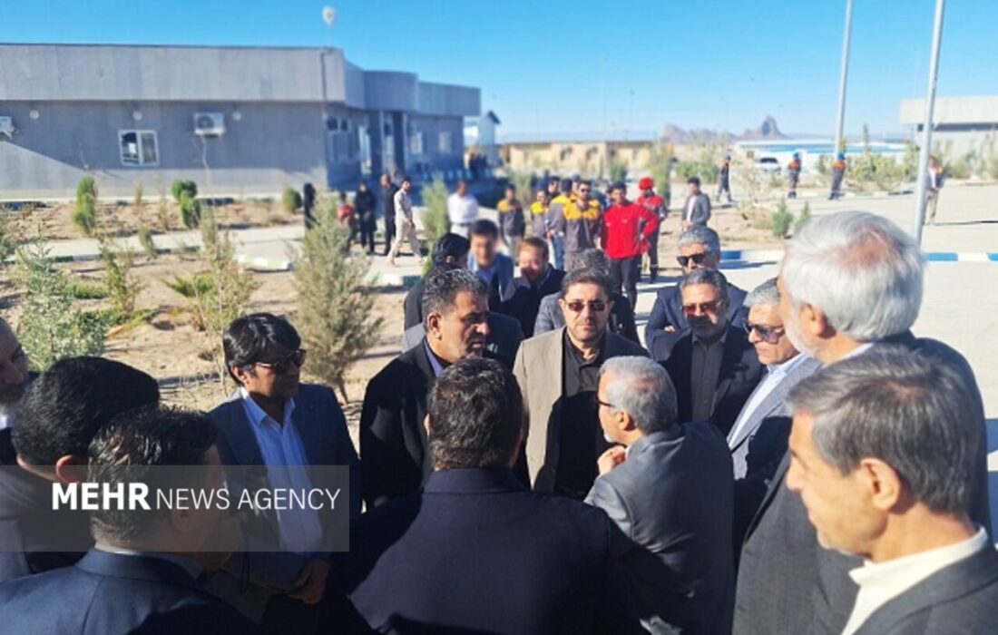 اعضای کمیسیون اجتماعی مجلس از کارخانه طلای تفتان بازدید کردند