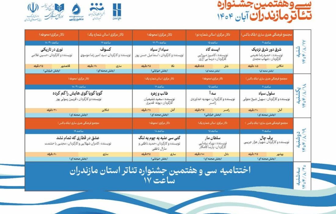 جشنواره تئاتر مازندران در ساری آغاز به کار کرد