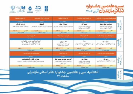 جشنواره تئاتر مازندران در ساری آغاز به کار کرد