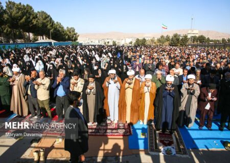 اقامه نماز طلب باران در بجنورد