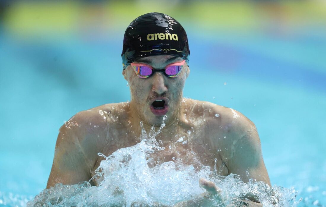 مهدیزاده در شنای ۵۰ متر قورباغه پنجم شد