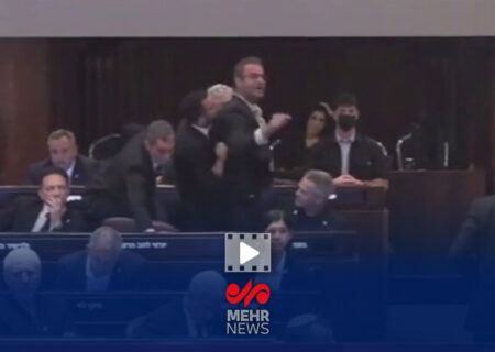 تصاویری از اعتراض اعضای کنست به نتانیاهو