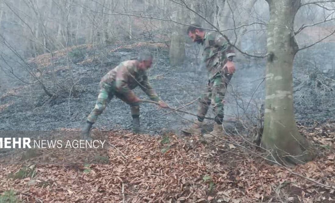 قمی: آتش سوزی در ارتفاعات لوندویل آستارا مهار شد