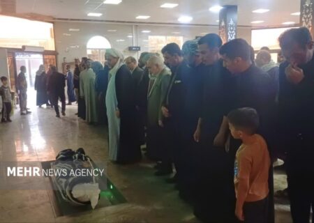 مراسم خاکسپاری احمد بالدی جوان اهوازی برگزار شد