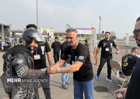 سومین دوره مسابقات اسلالوم موتور در رشت برگزار شد