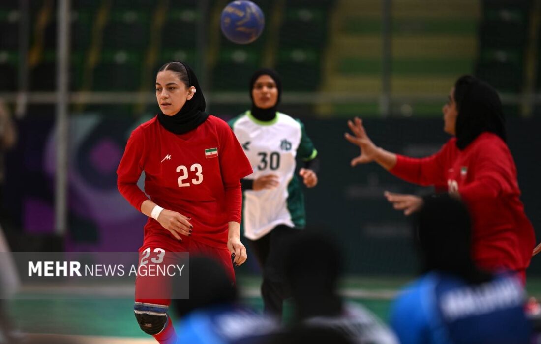 برد پرگل دختران هندبالیست ایران برابر مالدیو