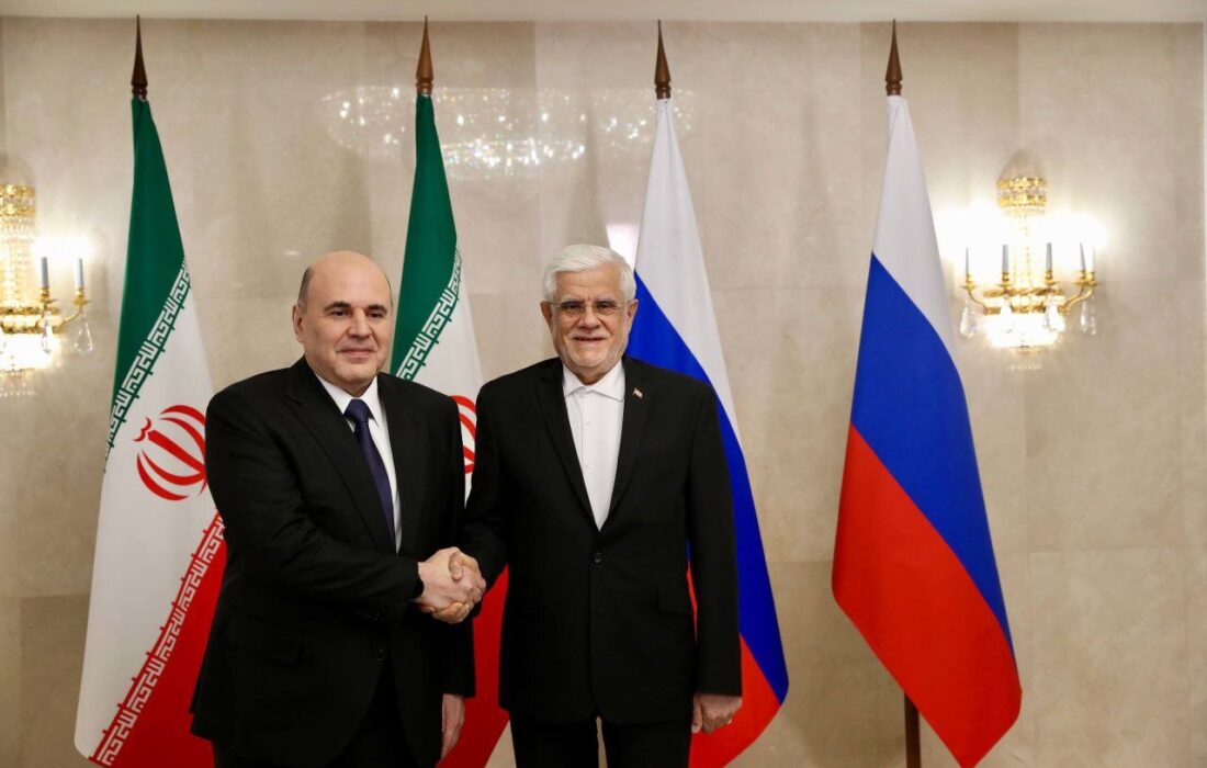 دیدار عارف با نخست وزیر روسیه