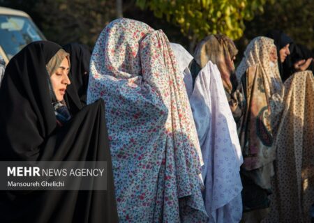 اقامه نماز طلب باران در شاهرود