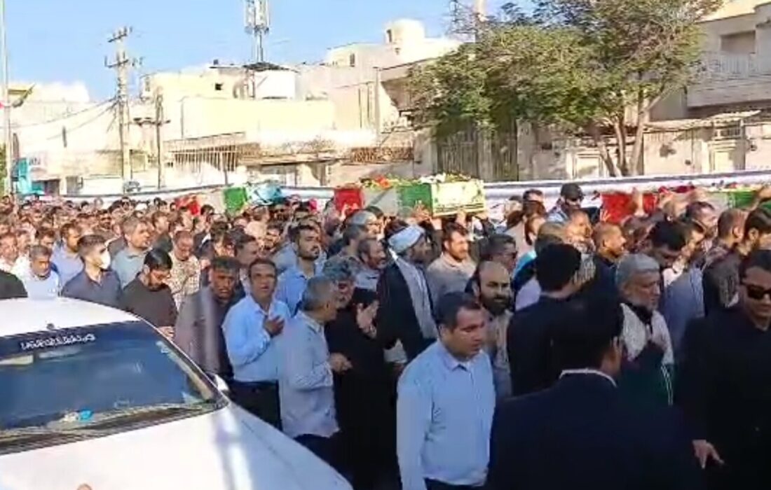 تشییع شهدای گمنام در بوشهر