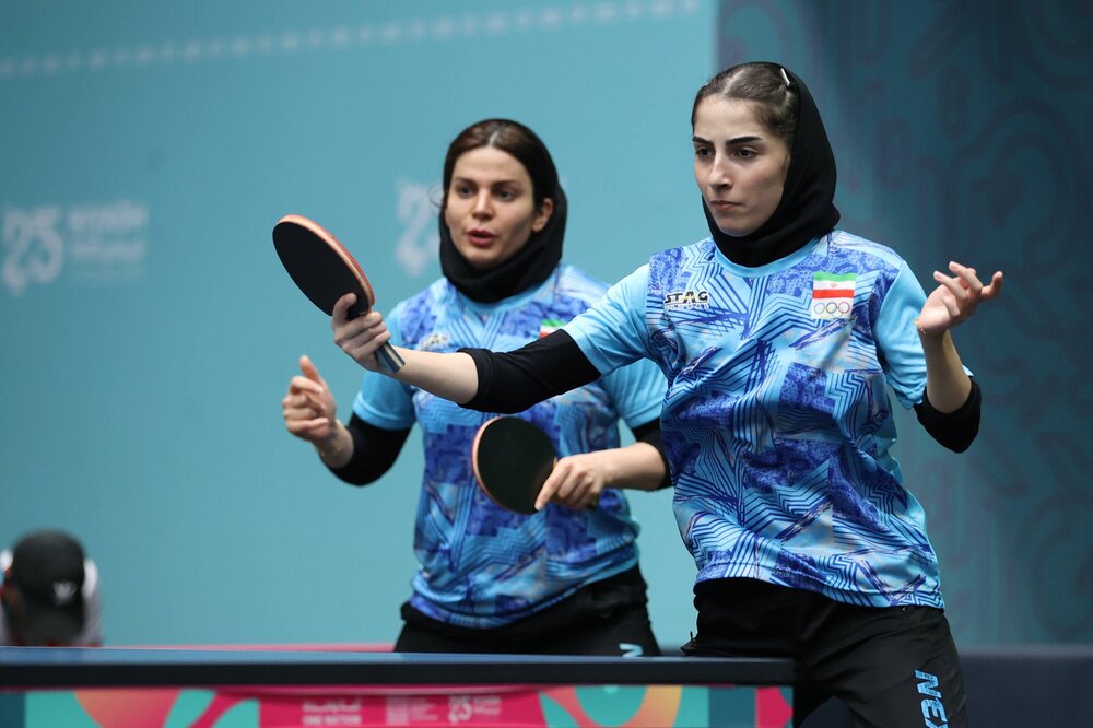 قهرمانی تیم پینگپنگ زنان ایران در بازیهای کشورهای اسلامی