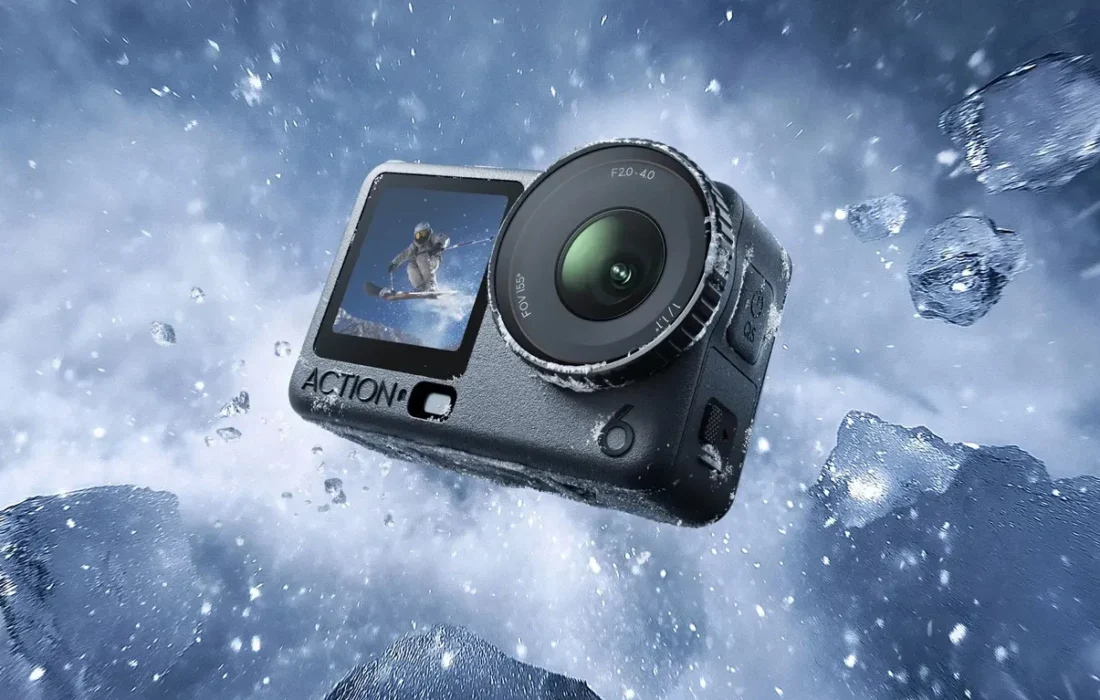 اکشن کم DJI Osmo Action 6 با سنسور جدید ۱/۱.۱ اینچی عرضه شد