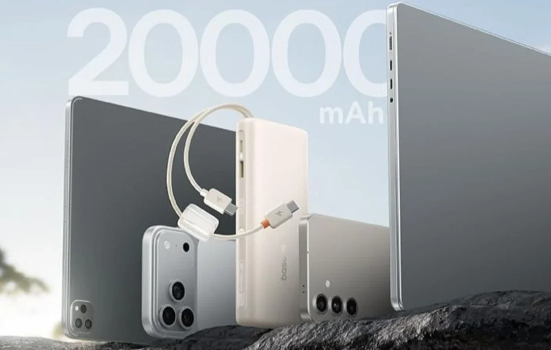 پاوربانک باسئوس EnerFill FC41 با ظرفیت ۲۰۰۰۰ میلیآمپر ساعت عرضه شد